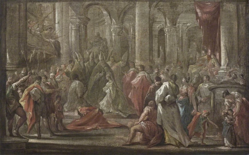 Schizzo per l'incoronazione dell'imperatrice Eleonora Magdalena Teresa di Pfalz - Neuburg nel 1690, National Trust